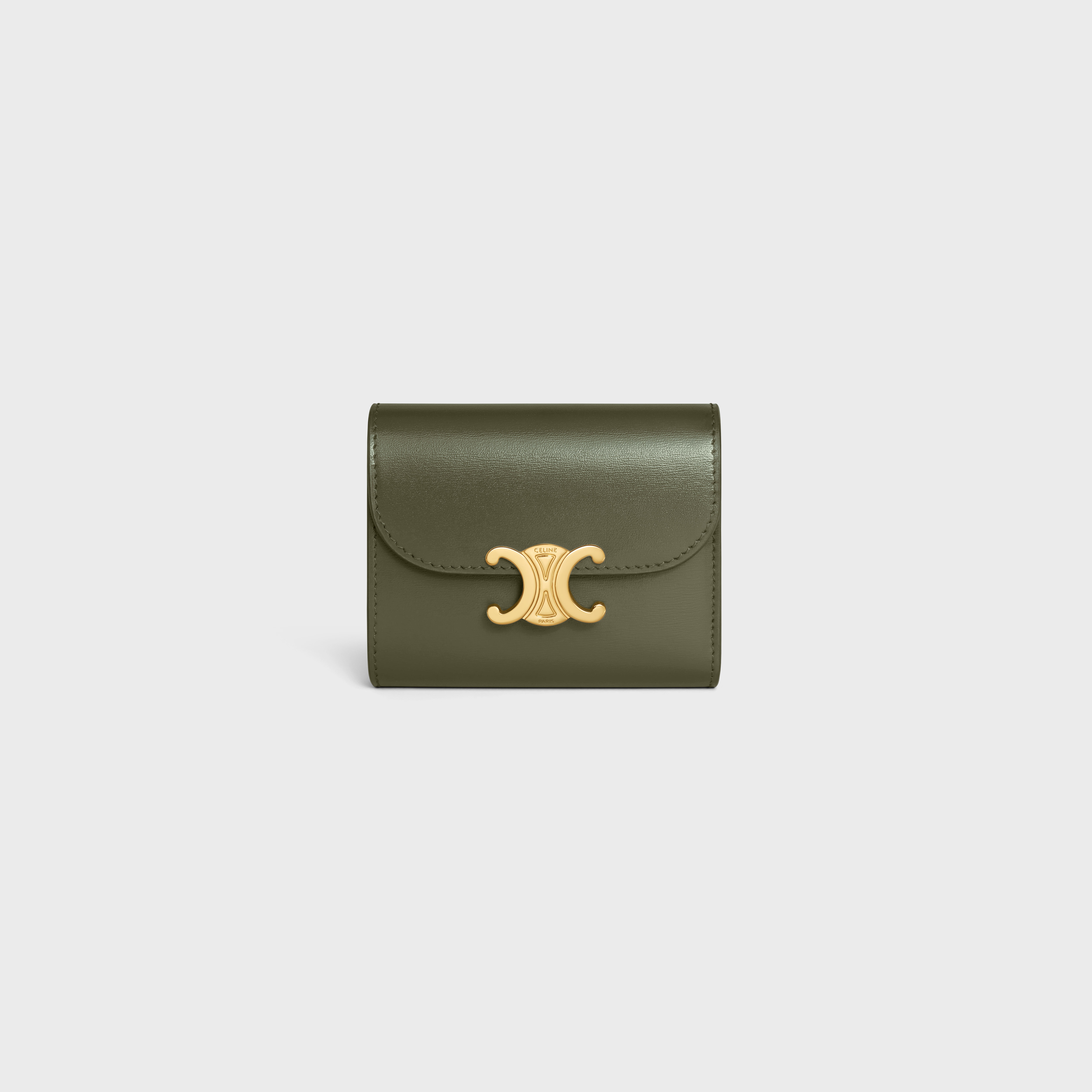 Small Wallet TRIOMPHE in Shiny calfskin - 1