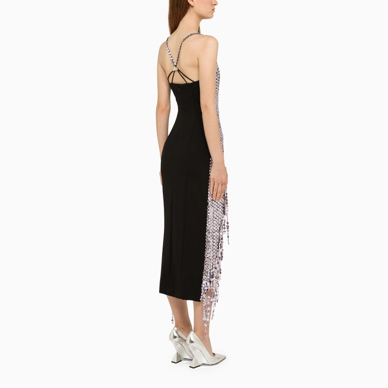 ワンピースその他 The Attico Lavender asymmetric dress with rhinestones The Attico Lavender asymmetric dress with rhinestones