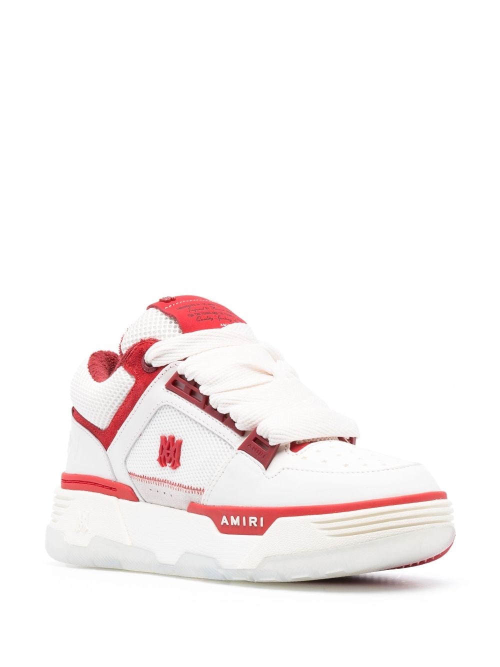 Amiri White & Red MA-1 Sneakers