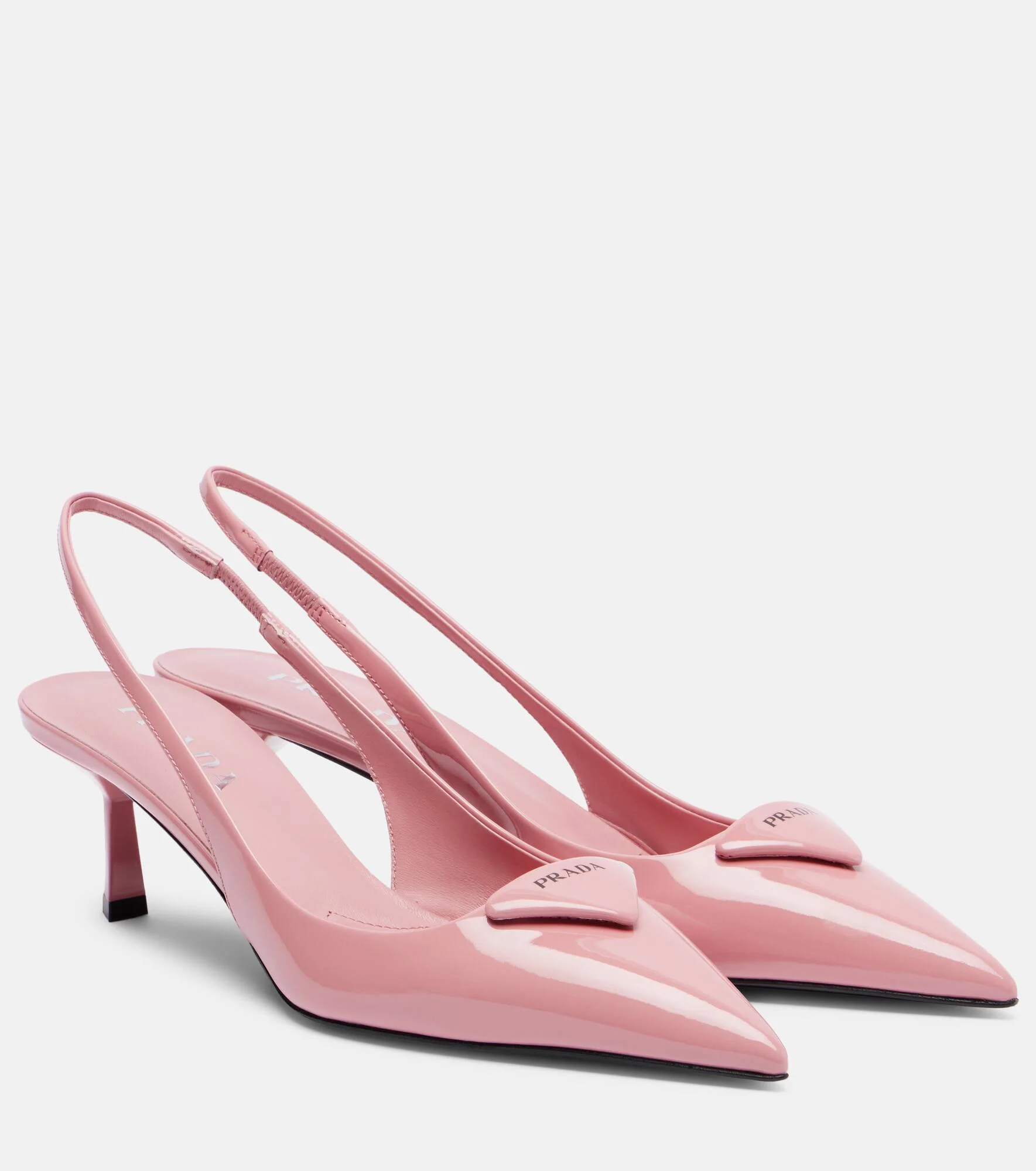 Patent leather slingback pumps - 1