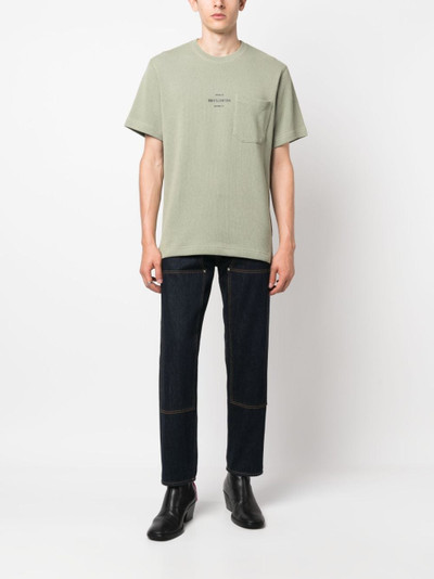 Helmut Lang logo-print knitted T-shirt outlook