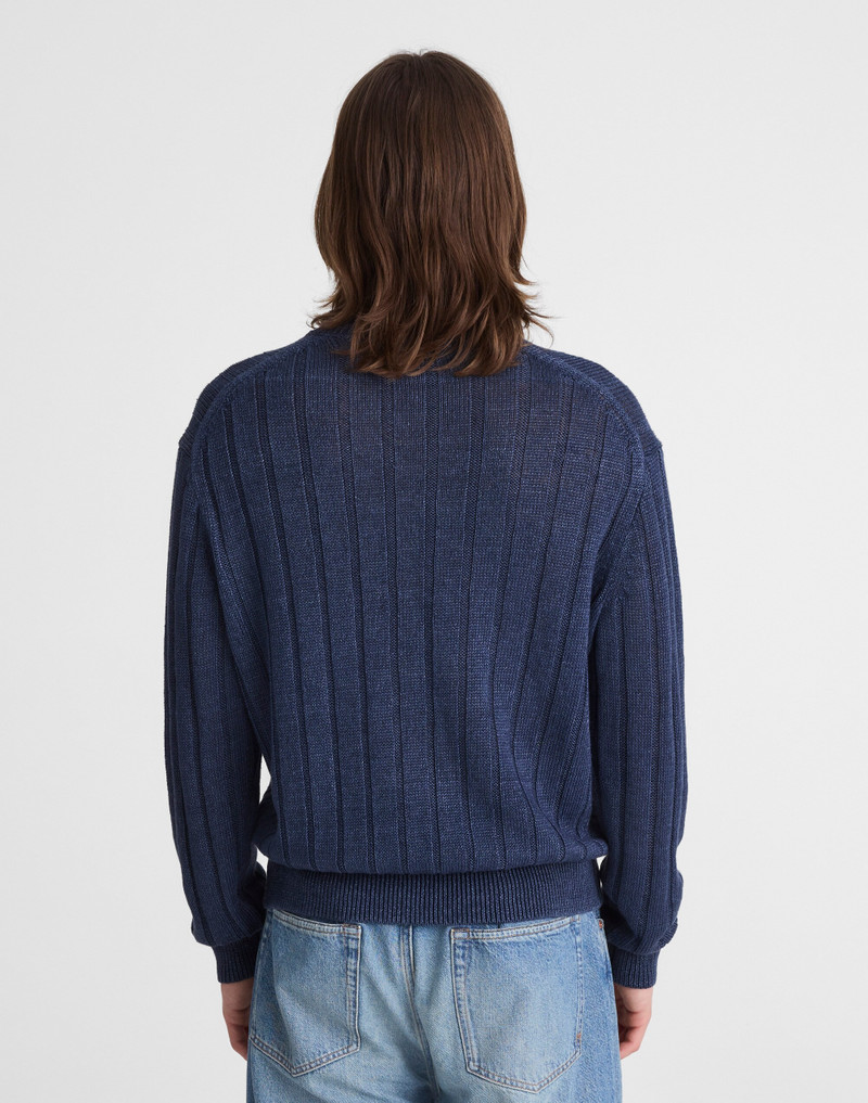 Madewell Crewneck Sweater in DuneRib Linen outlook