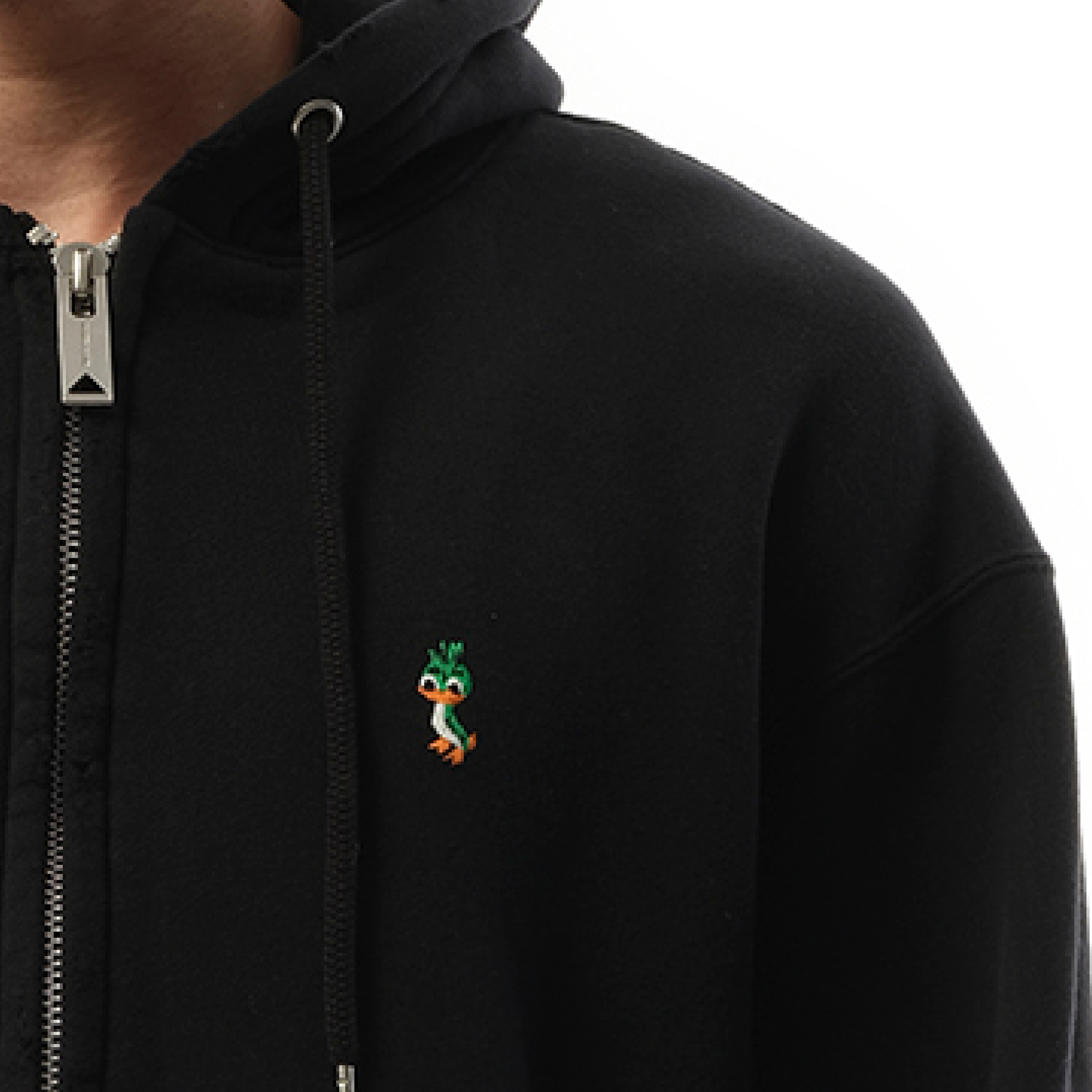 Cap Combined Parka in Black - 3