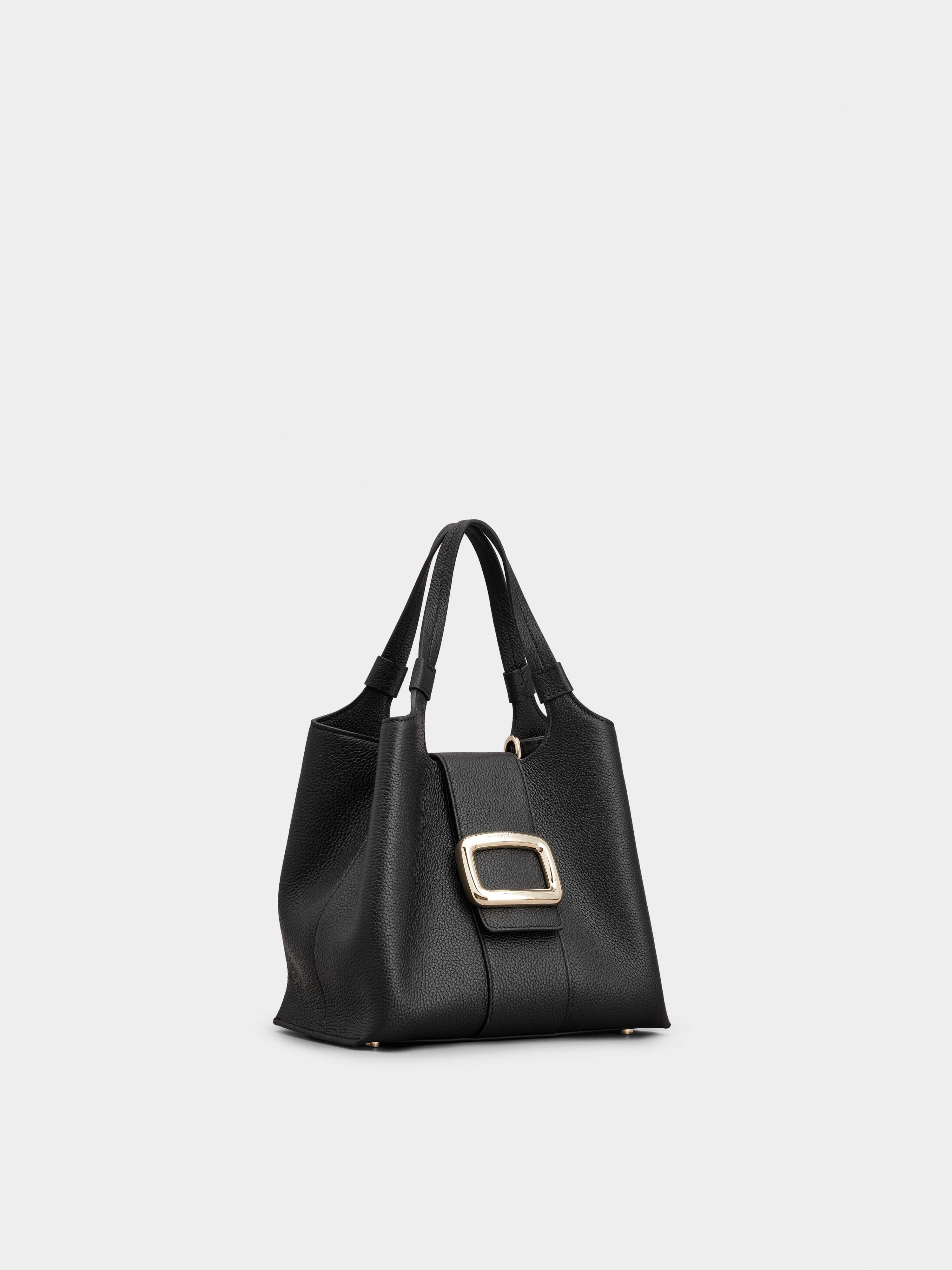 Viv' Choc Mini Shopping Bag in Leather - 3