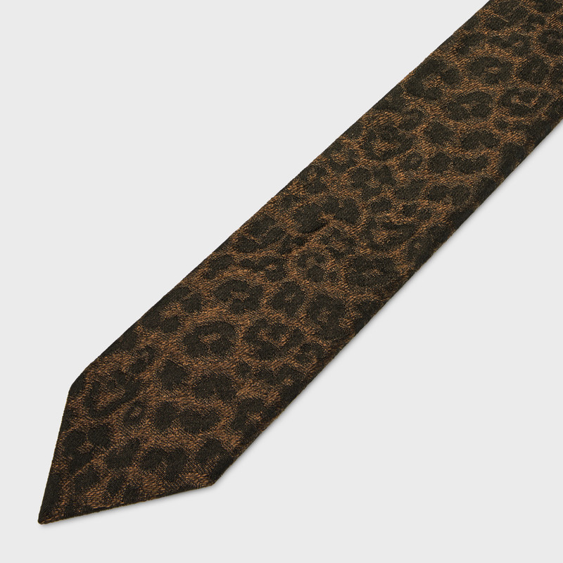 CELINE thin tie in silk jacquard outlook