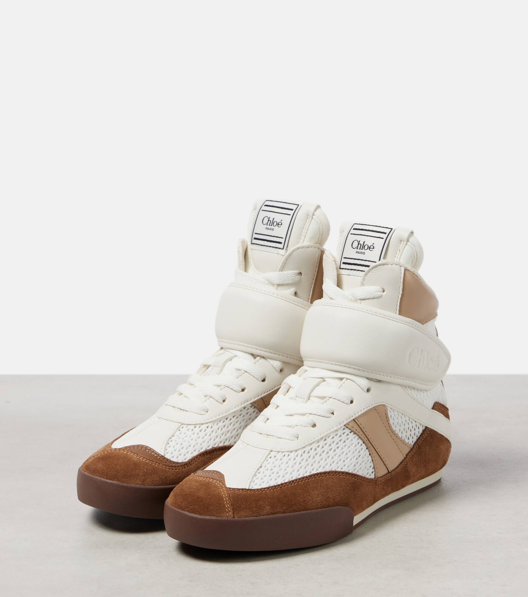 Chloé Kick leather high-top sneakers - 4