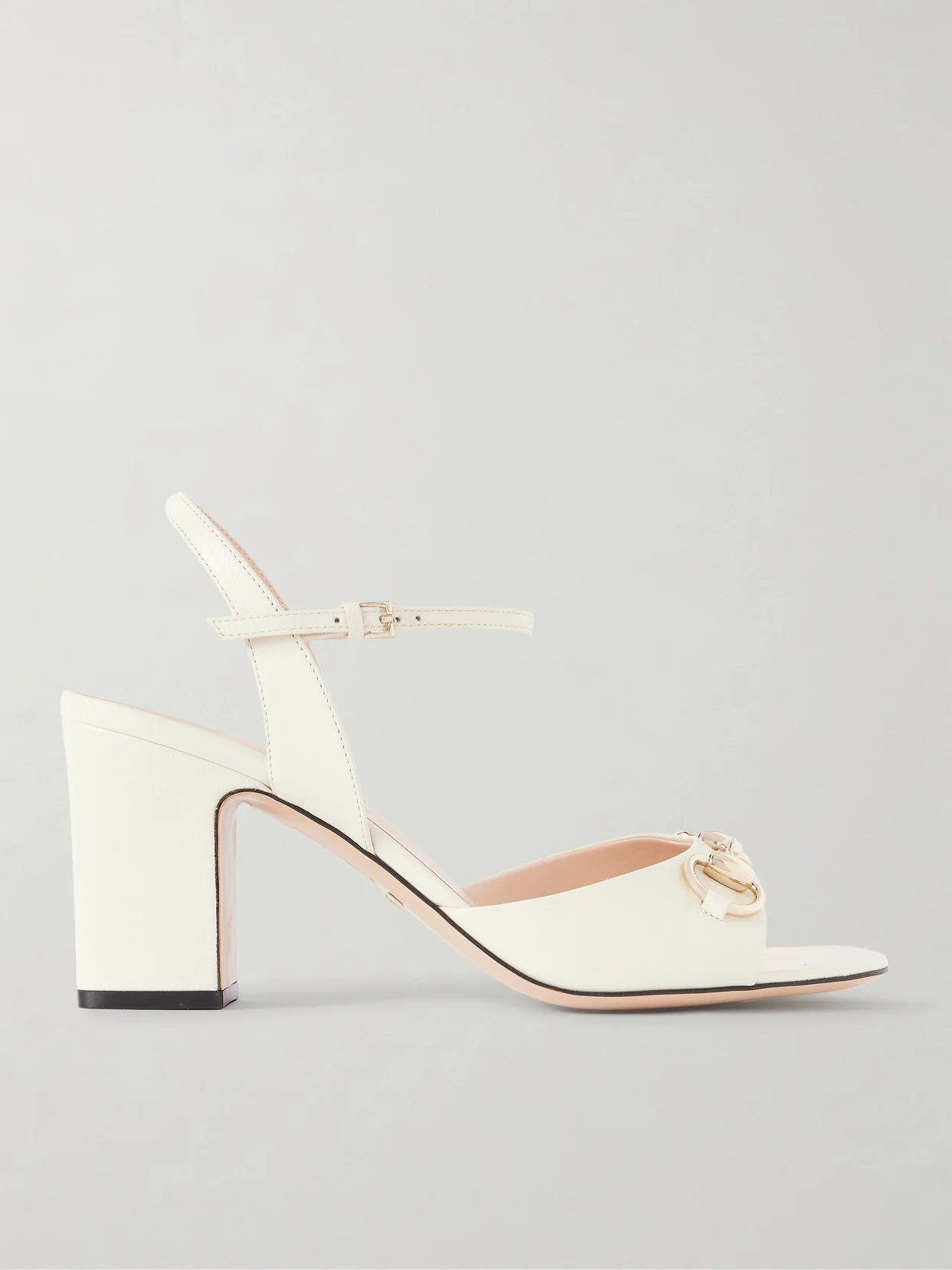 Lady Horsebit-embellished Leather Sandals - 1