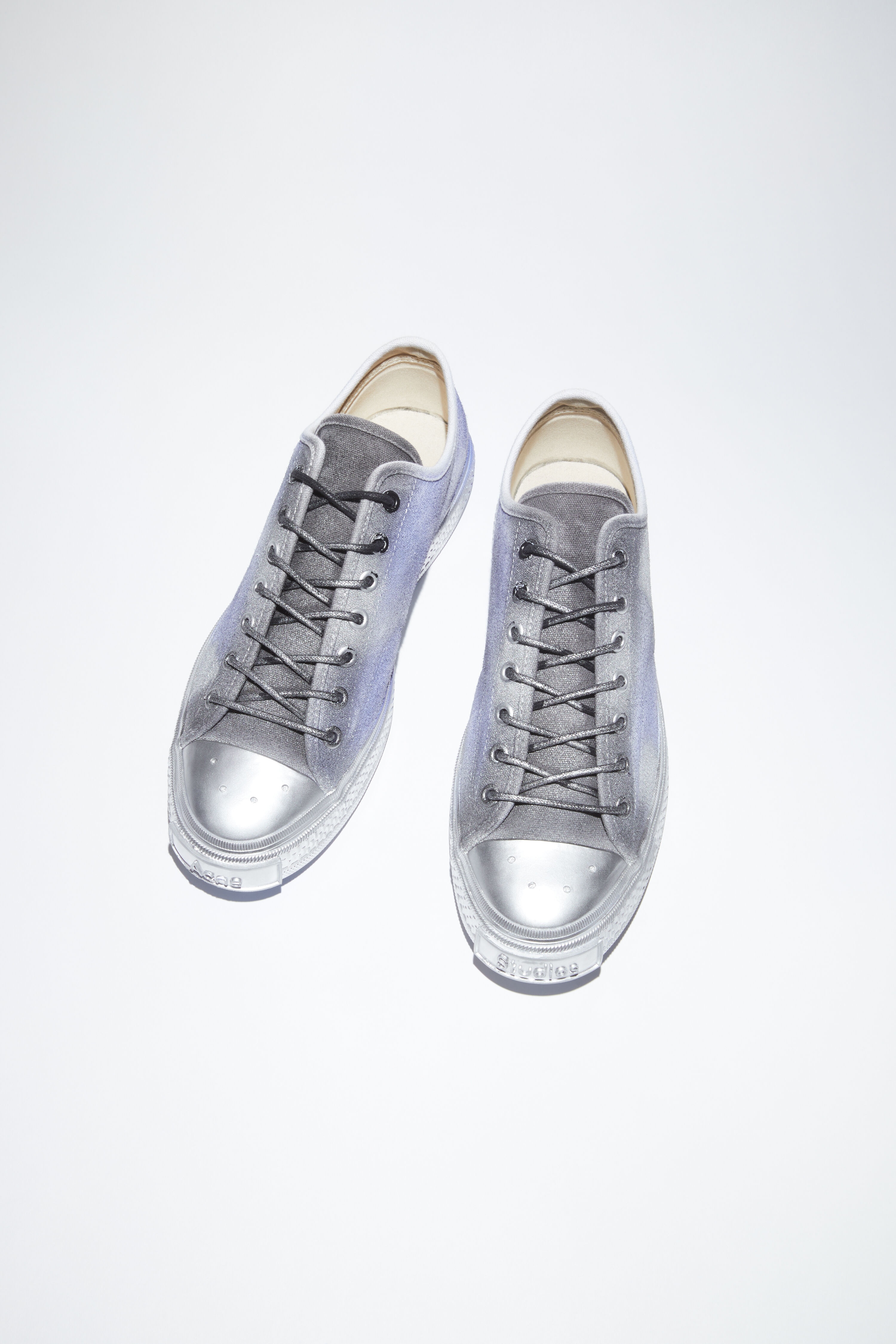 Sprayed low top sneakers - Blue/black - 3