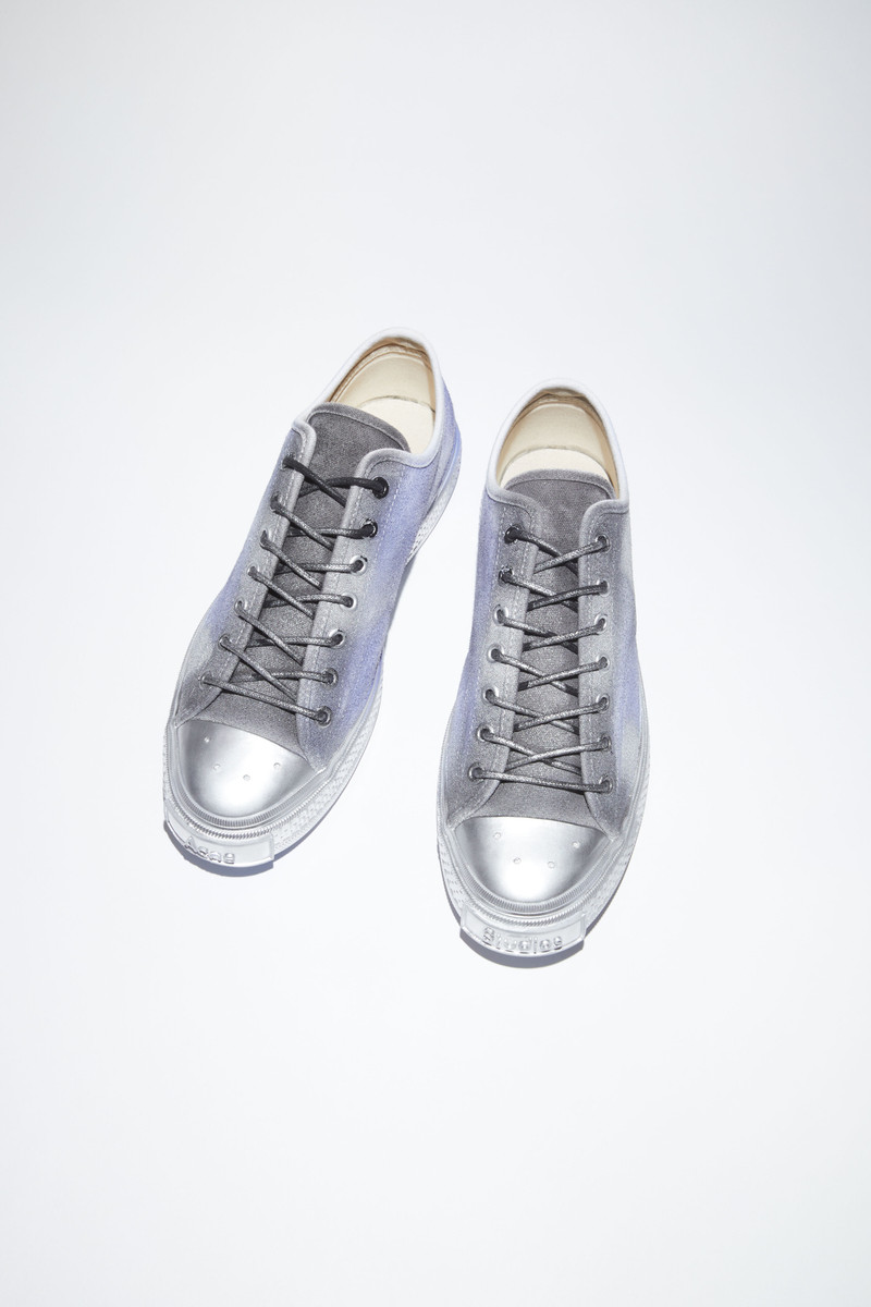 Sprayed low top sneakers - Blue/black 3