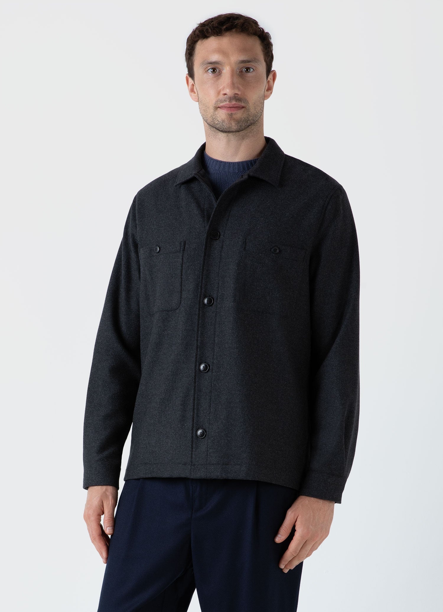 Wool Twill Overshirt - 2