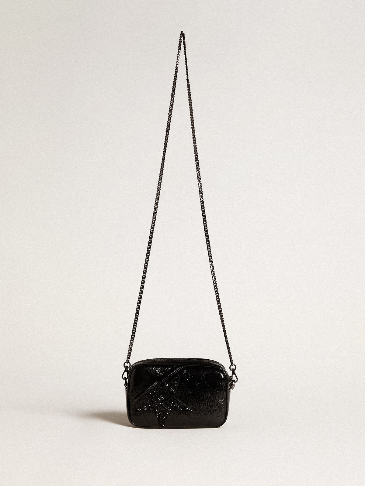 Mini Star Bag in black leather with Swarovski crystal star - 2