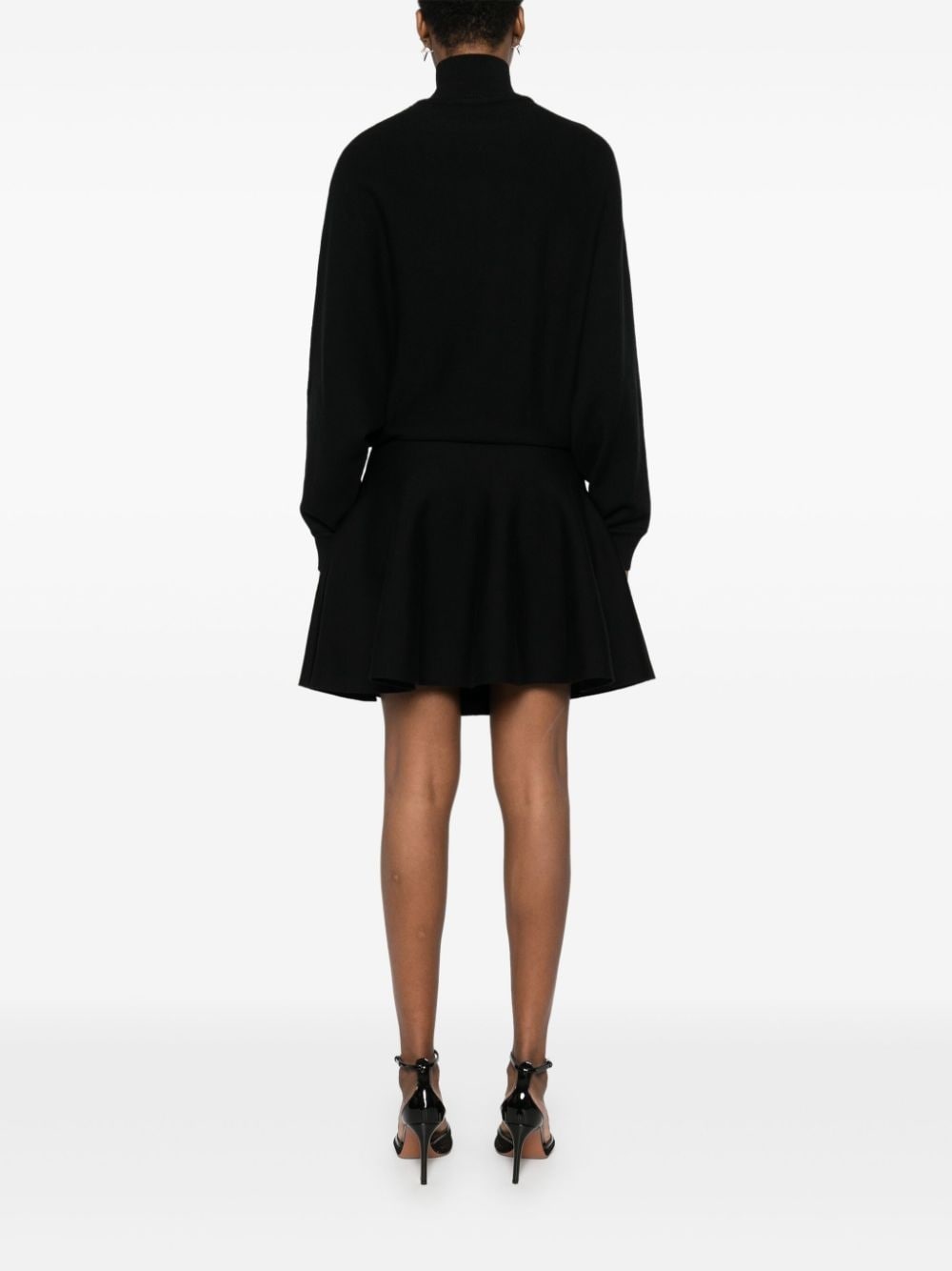 batwing-sleeve dress - 4