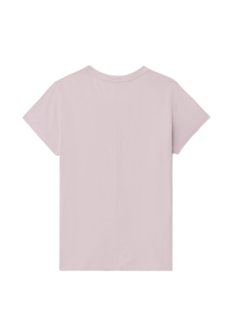 ribbed trim T-shirt 6