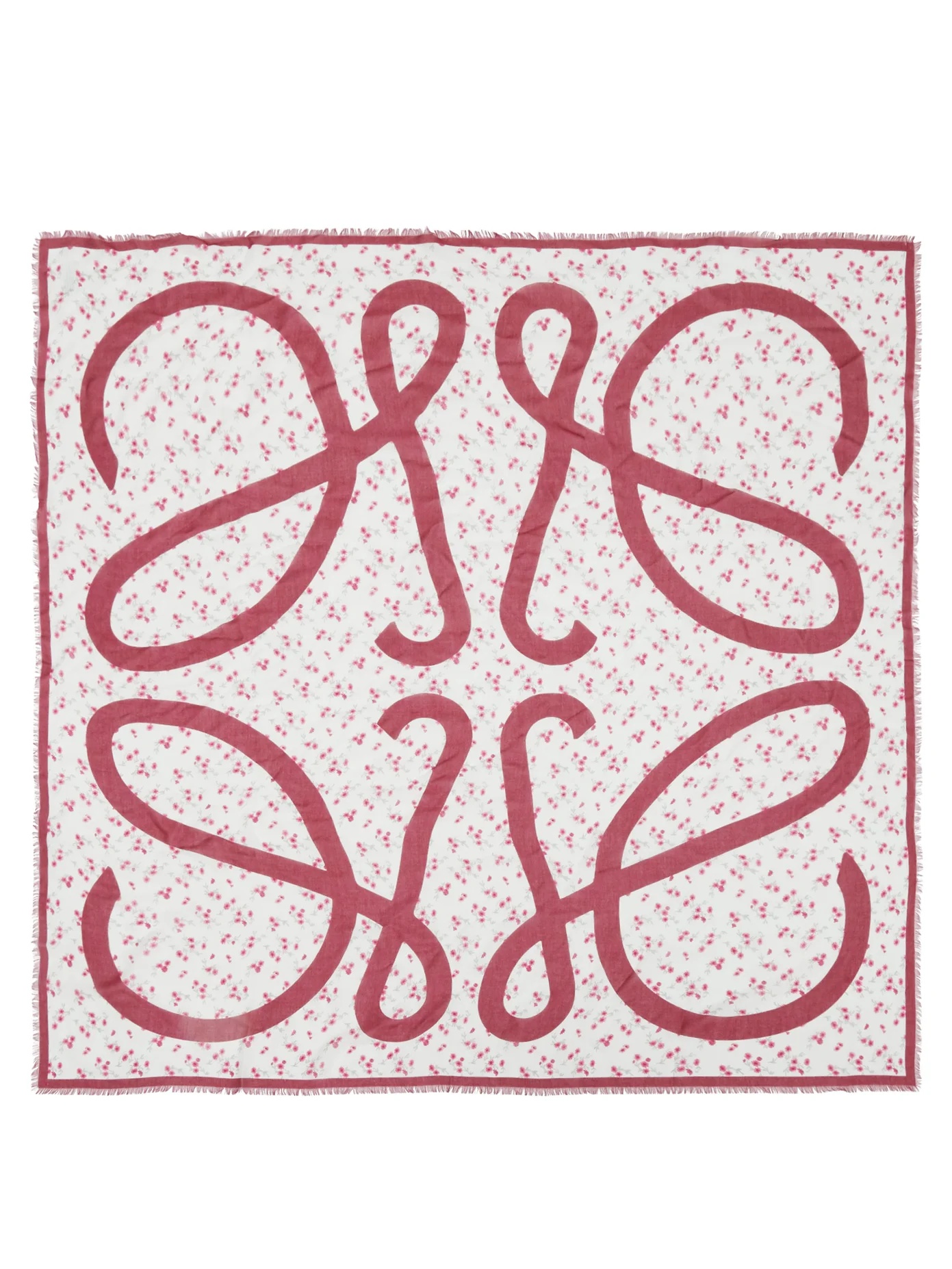 Anagram floral-print modal-blend scarf - 4