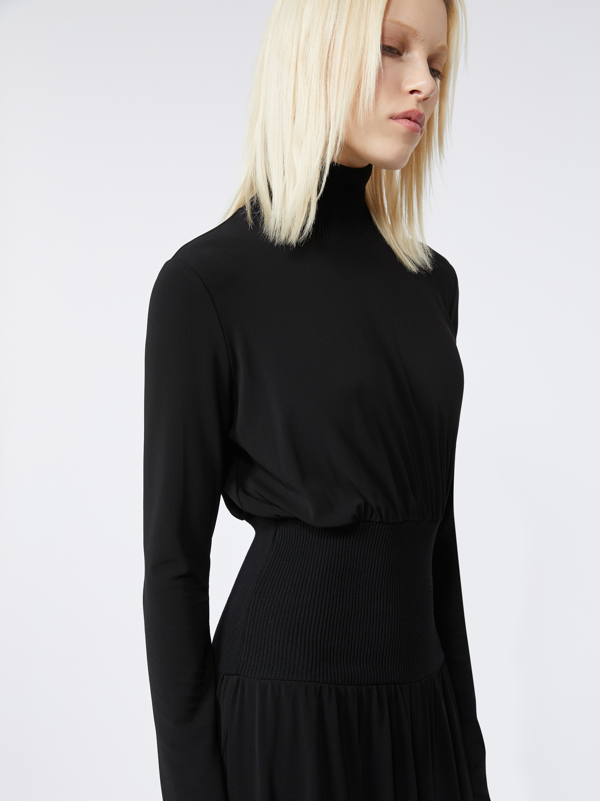 CINE Knitted-insert dress - 5