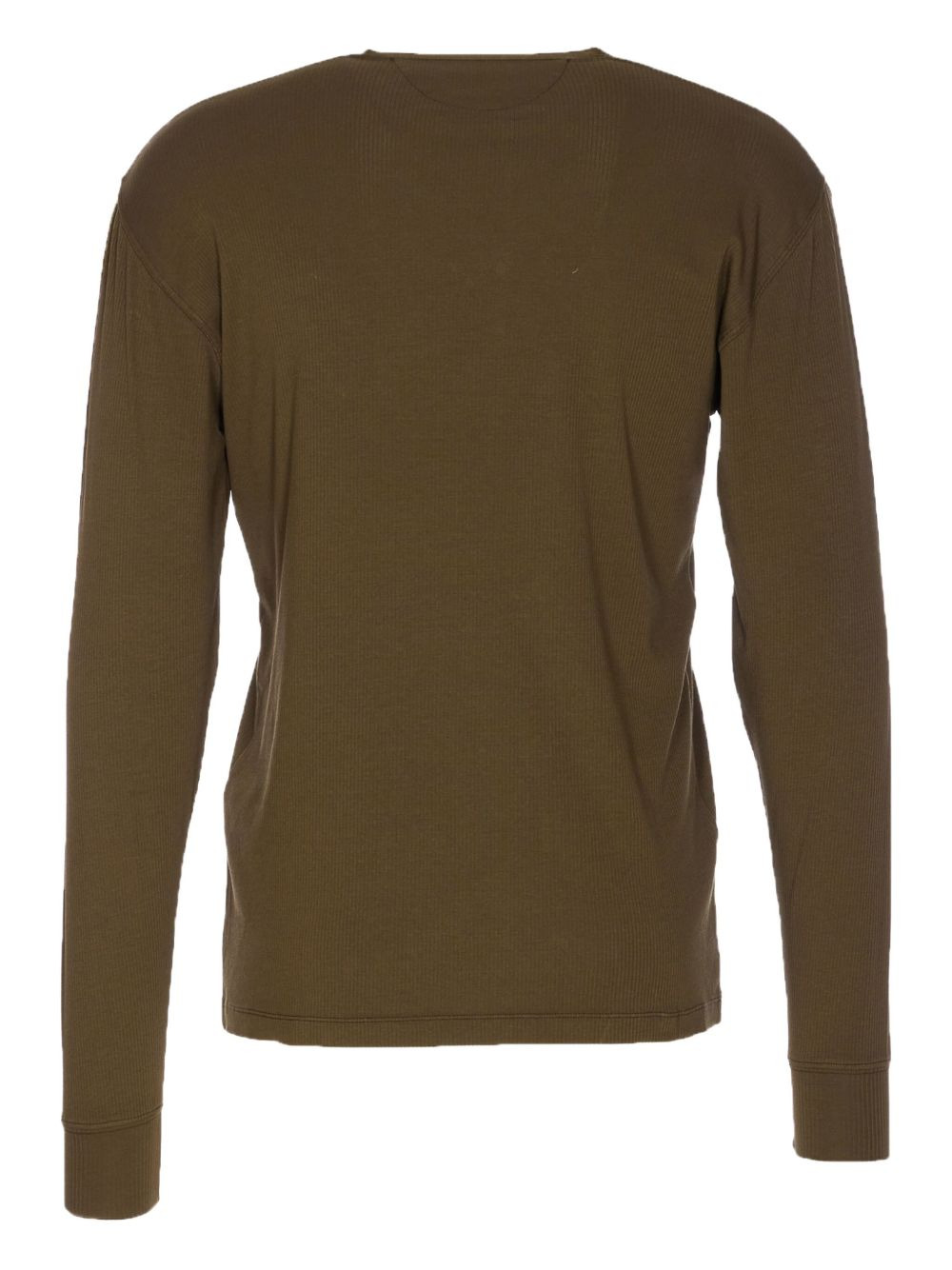 ribbed Henley polo shirt - 2
