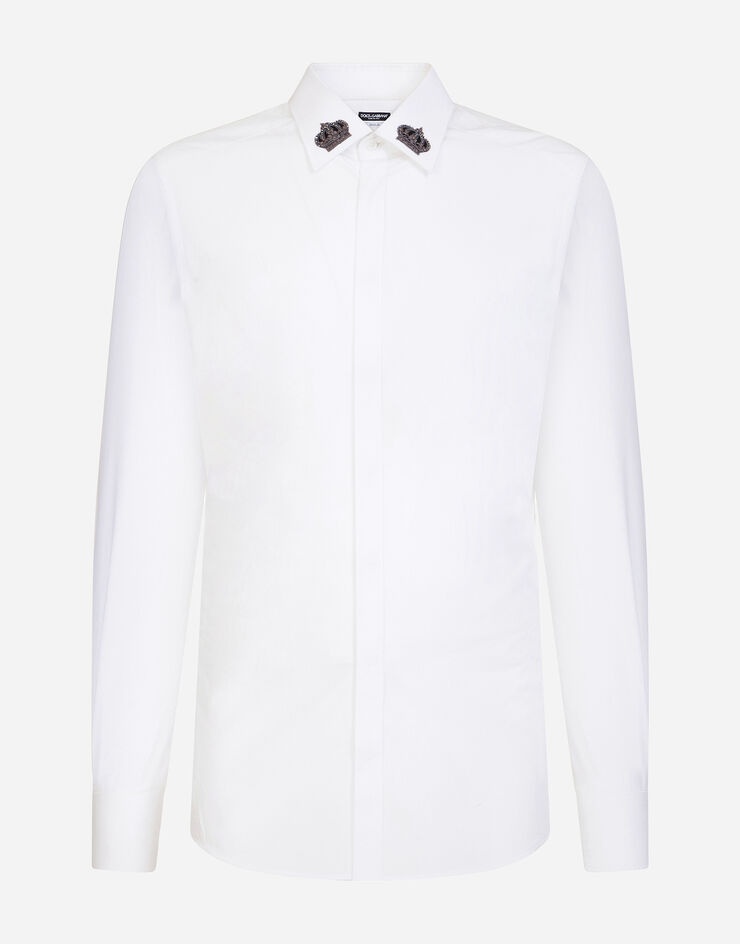 Cotton gold-fit shirt with crown patches - 3