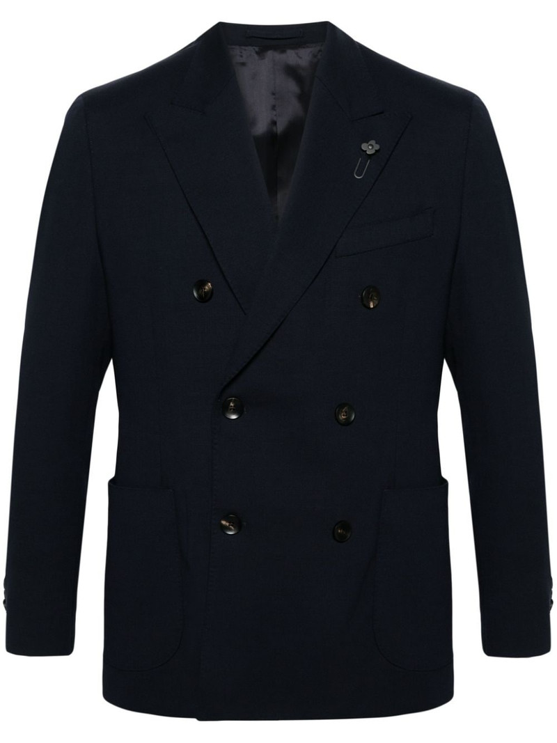 double-breasted wool blazer 1