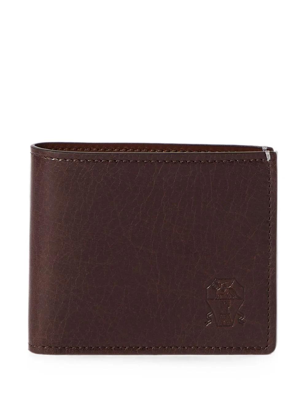 brushed leather wallet - 1