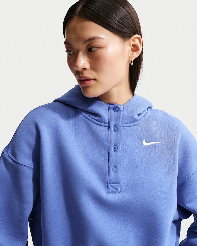 Nike Sportswear Phoenix Fleece Women's Oversized Cropped Henley Hoodie 3