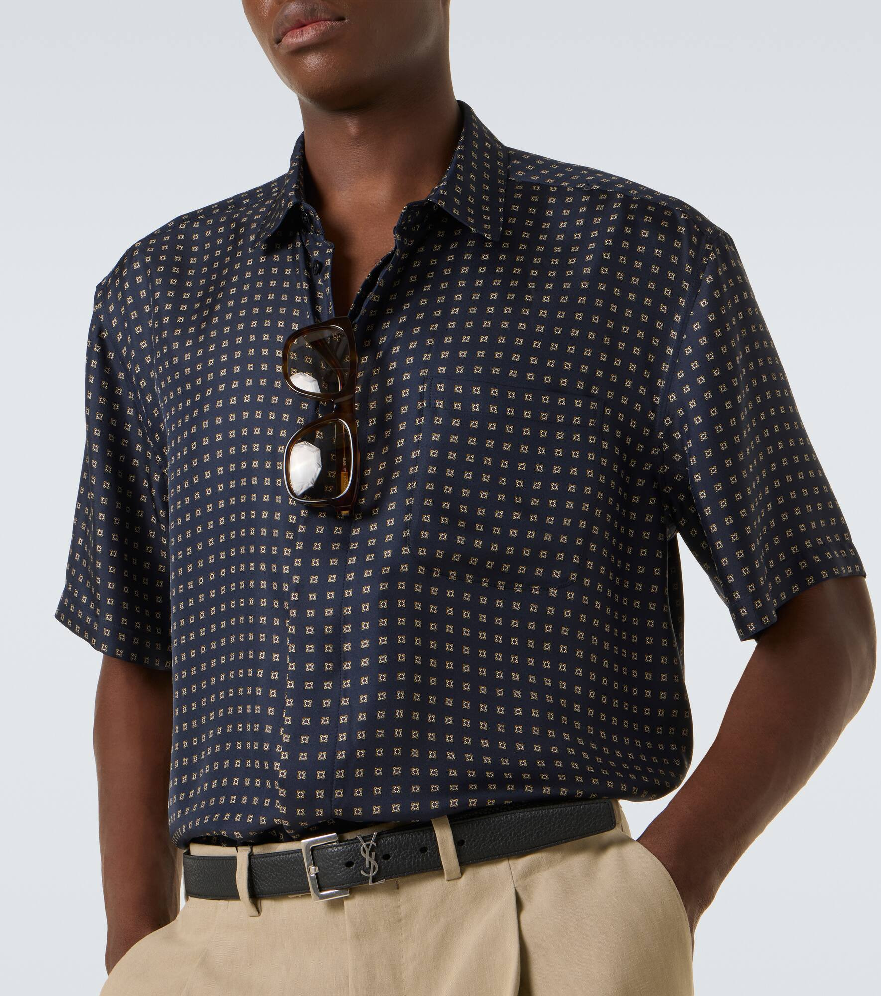 Printed silk shirt - 5