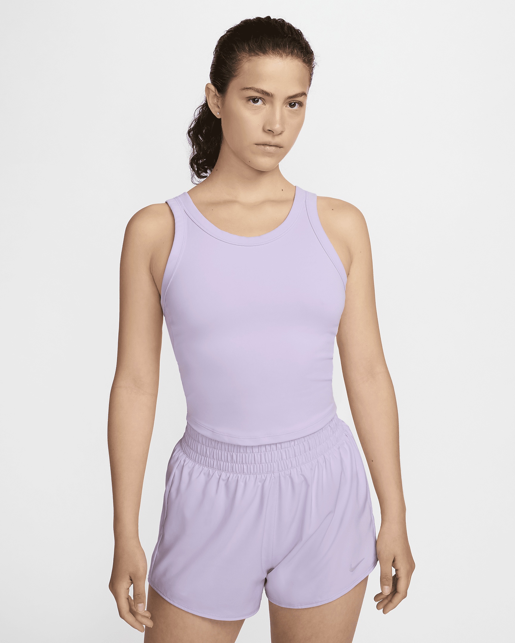 Nike Women's One Fitted Dri-FIT Strappy Cropped Tank Top - 1