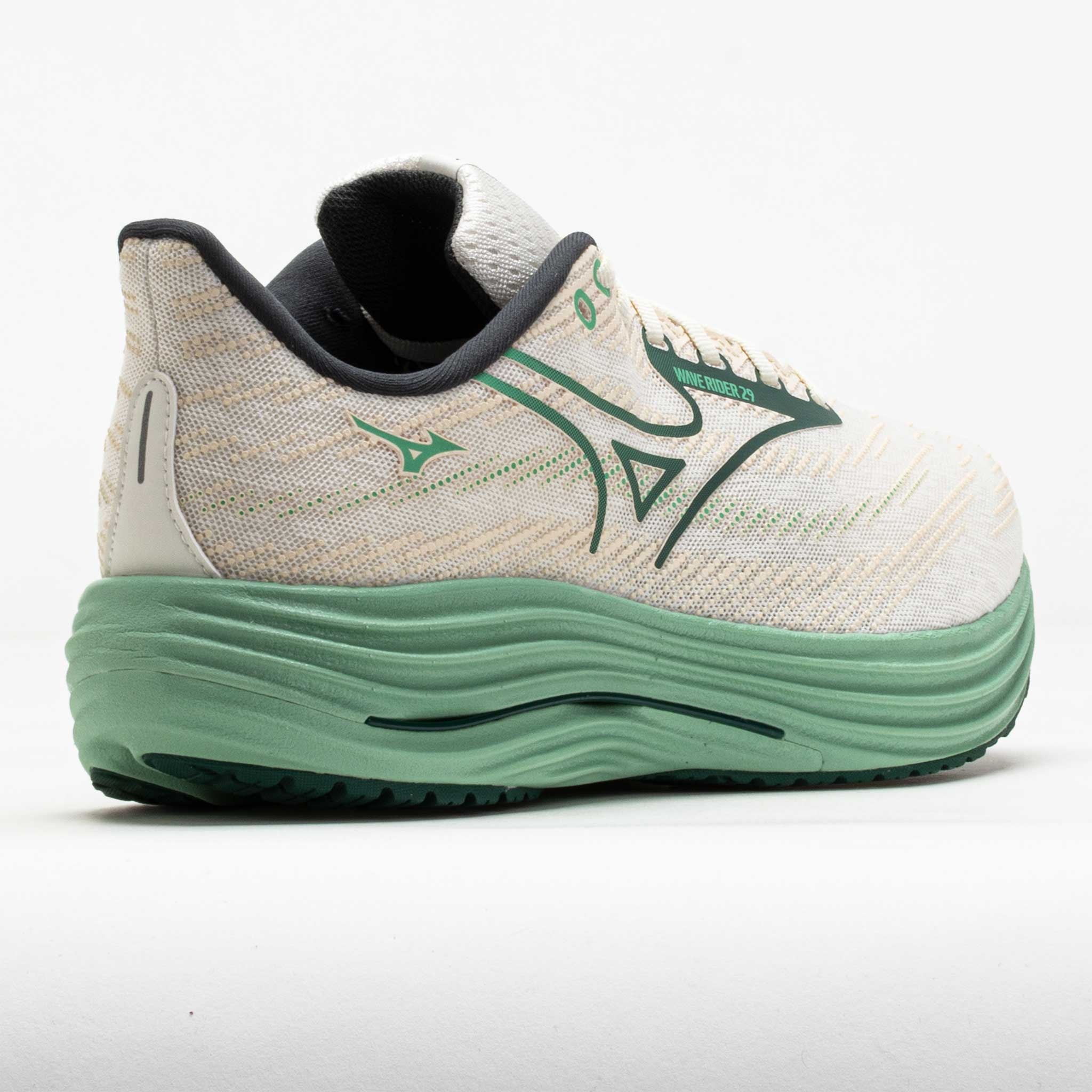 Mizuno Wave Rider 29 Men's White/Bistro Green - 6