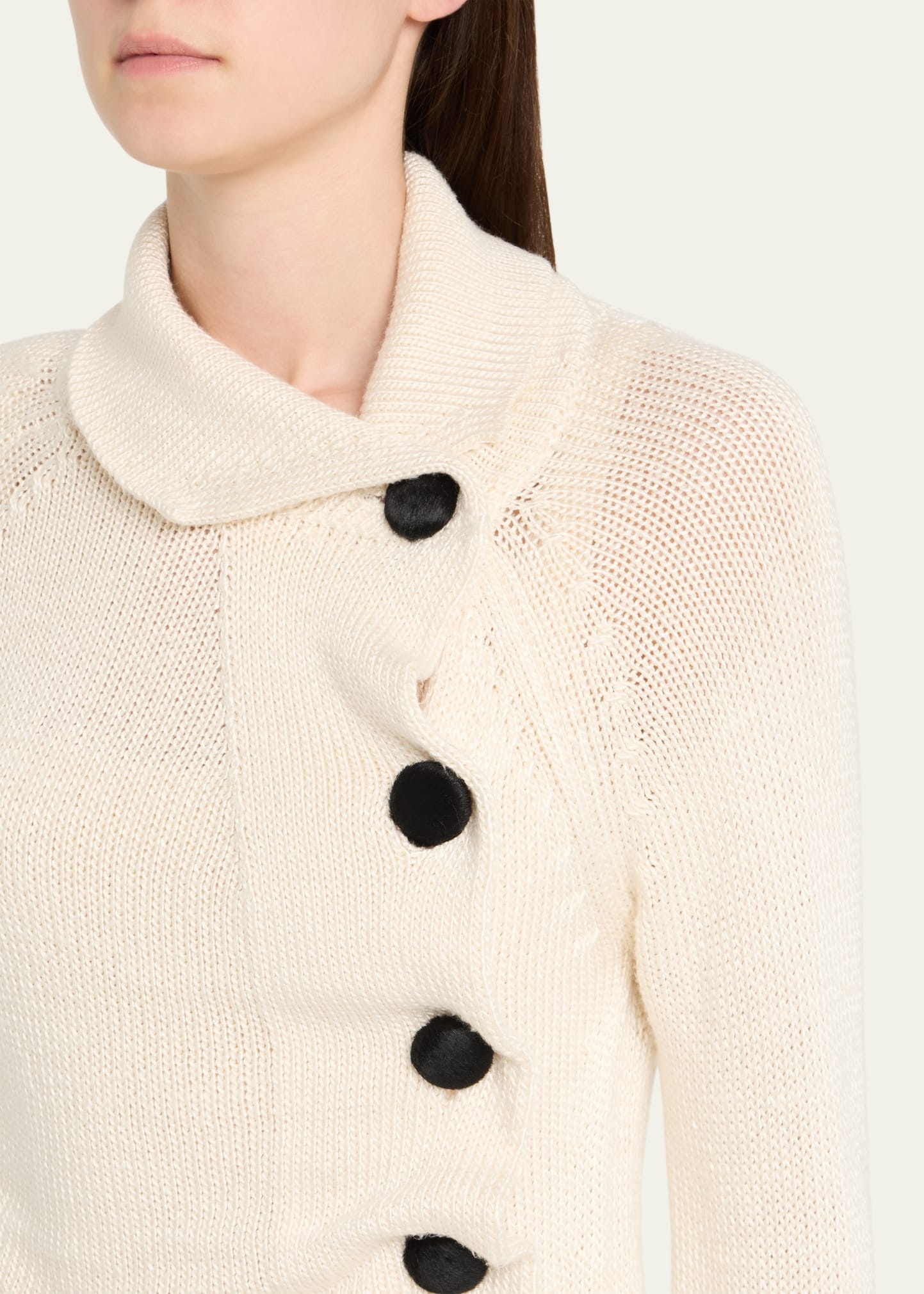 Lorrai Silk Knit Cardigan - 5