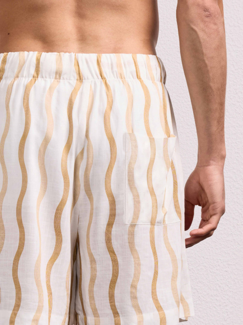 LUCAS LINEN-BLEND SHORTS 4