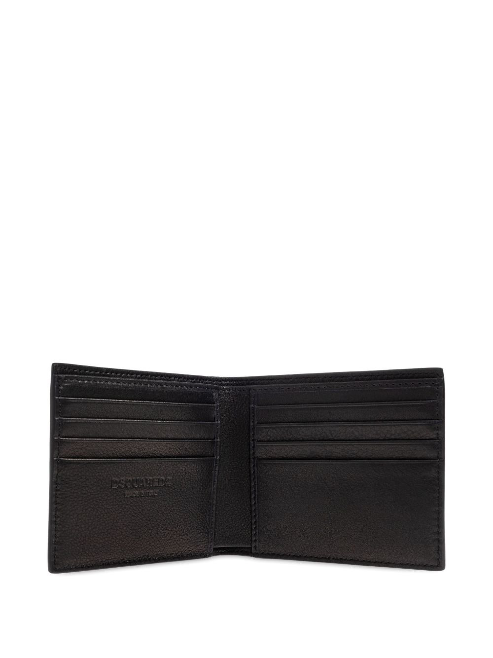 embossed logo leather wallet - 3