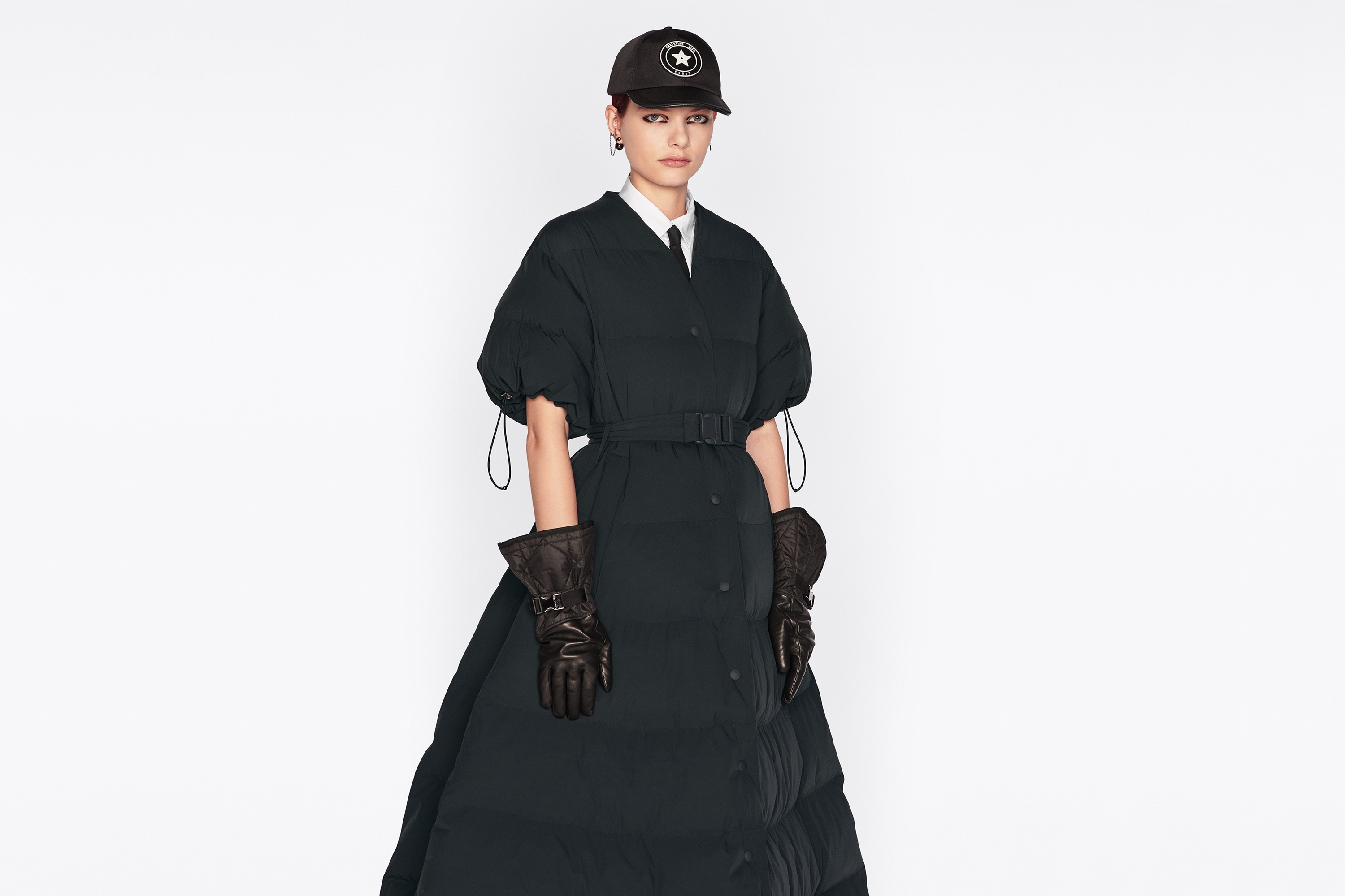 DiorAlps Long Down Jacket with Belt - 7