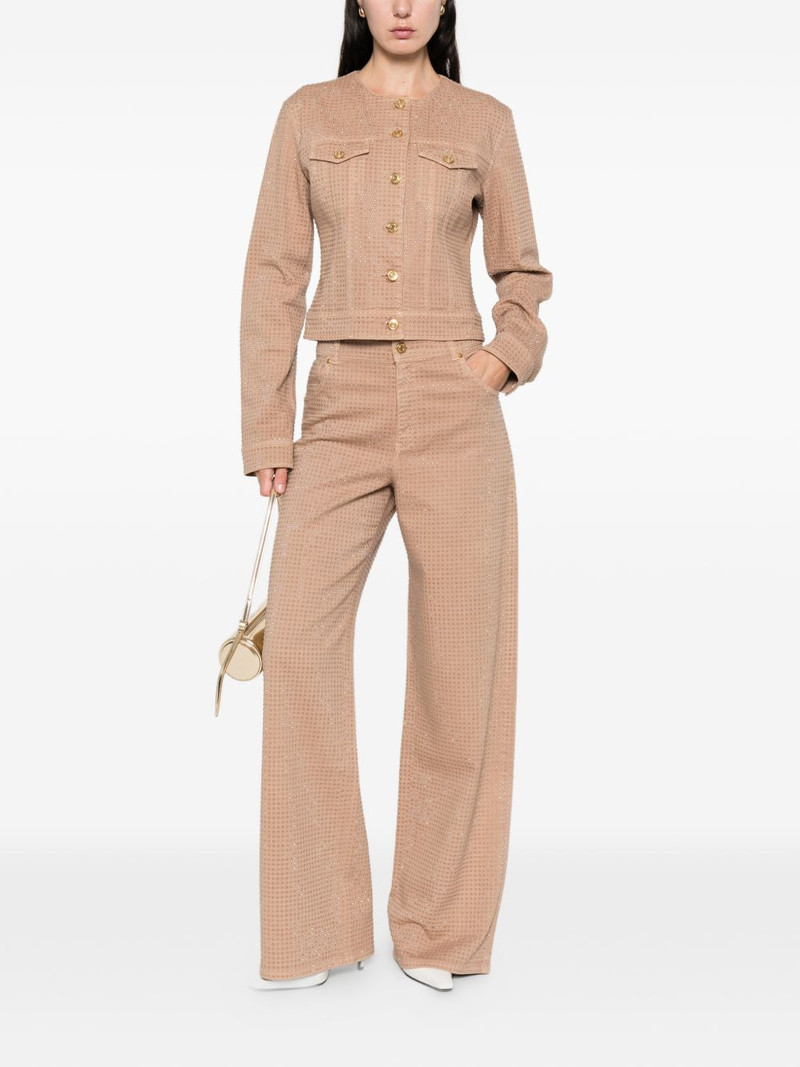 Blumarine rhinestone-embellished jeans outlook