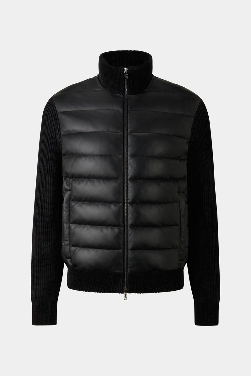 Kurtis Hybrid leather jacket in Black 1