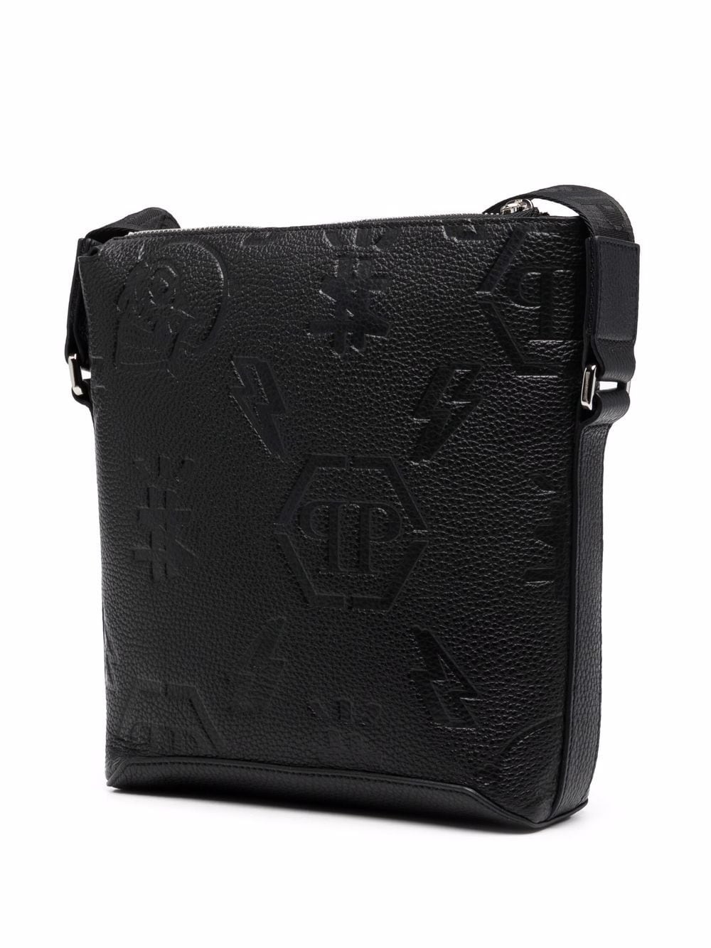 embossed monogram crossbody bag - 3