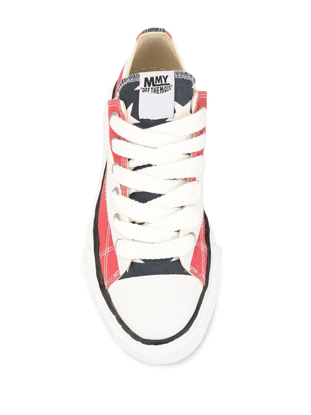 stripe print sneakers - 4