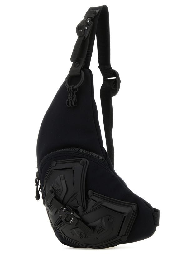 Junya Watanabe MAN Black nylon crossbody bag