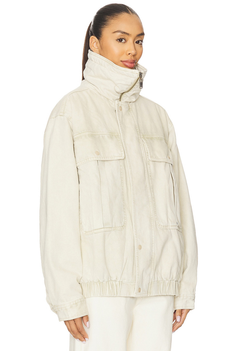 ONE TEASPOON Denim Utility Puffer Jacket outlook