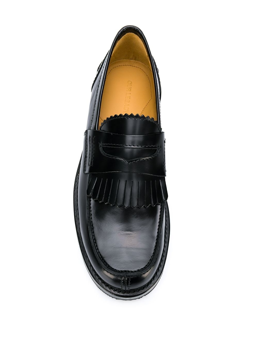 fringed slip-on loafers - 4