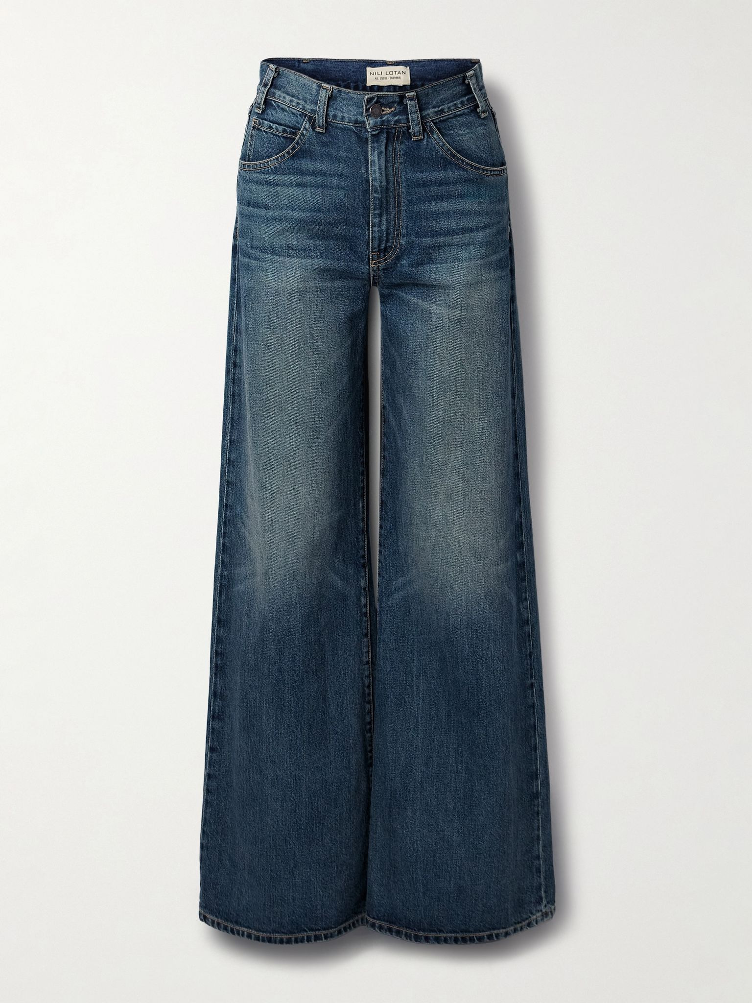 Salome high-rise wide-leg jeans Mid denim - 1
