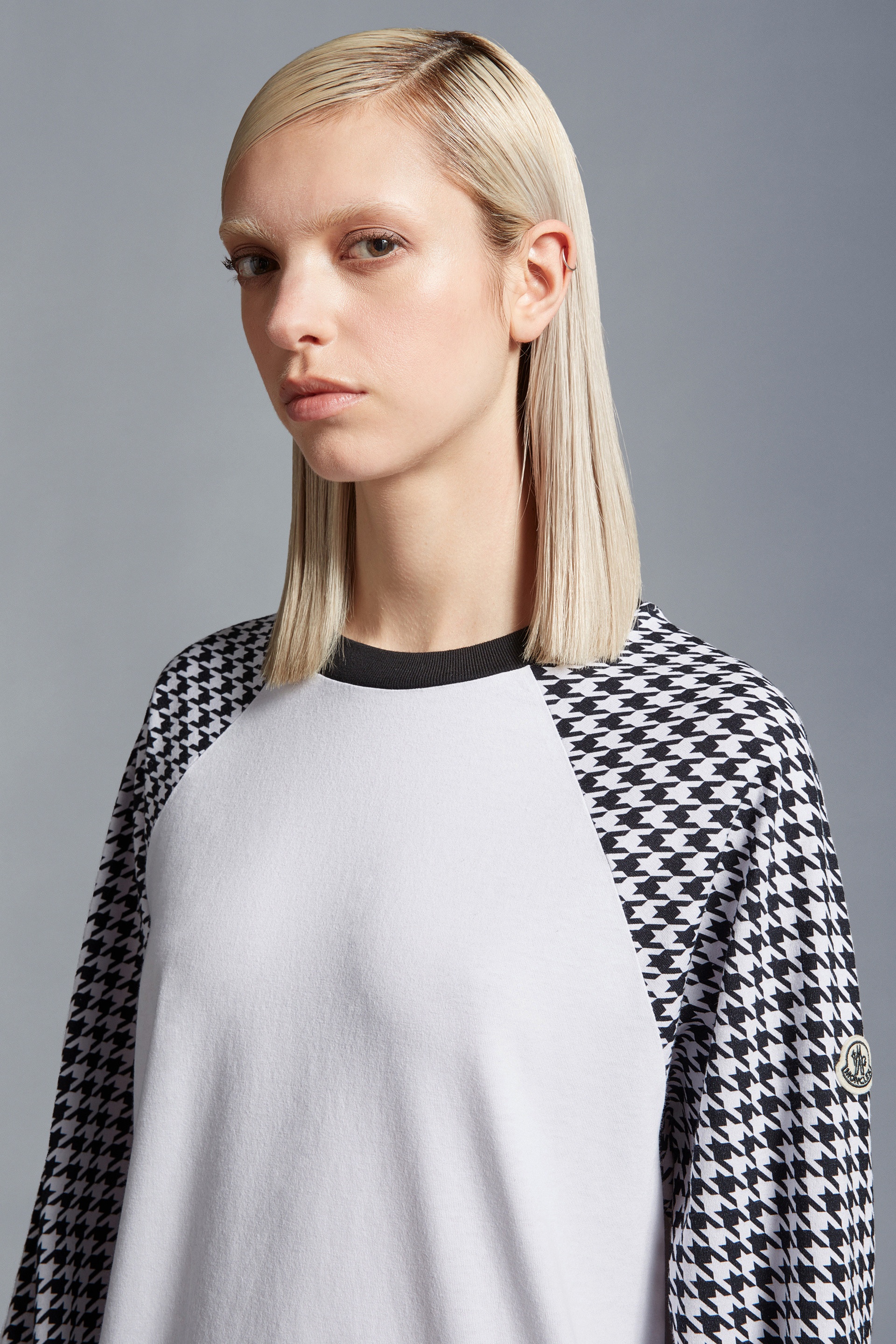 Houndstooth Long Sleeve T-Shirt - 7