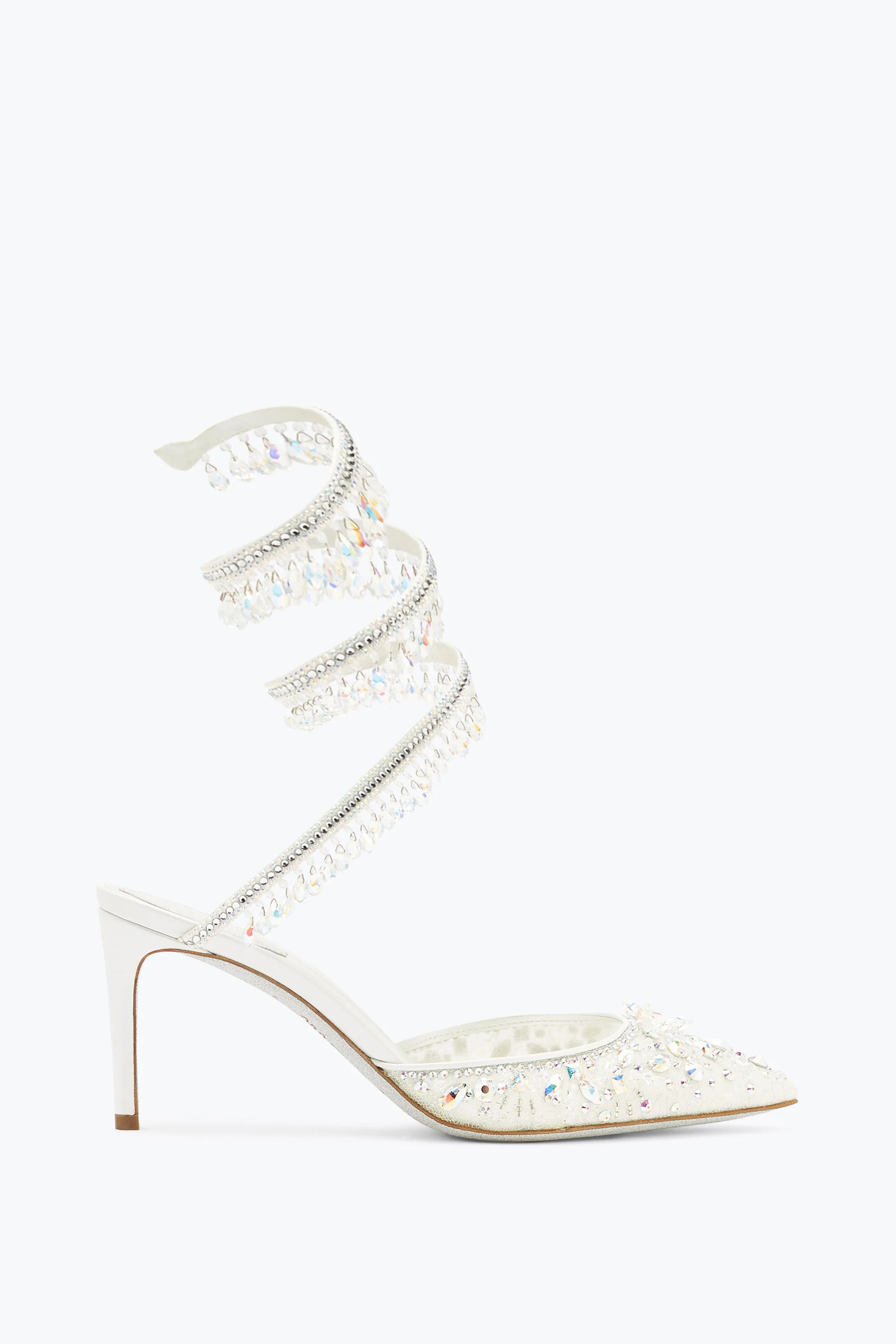 White Jewel Chandelier Pumps - 1