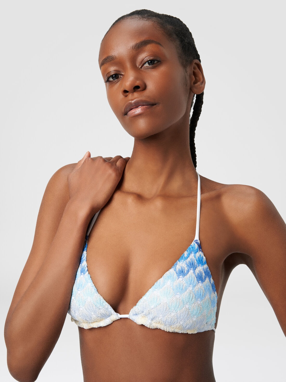 Dégradé lace-effect bikini with lurex - 5