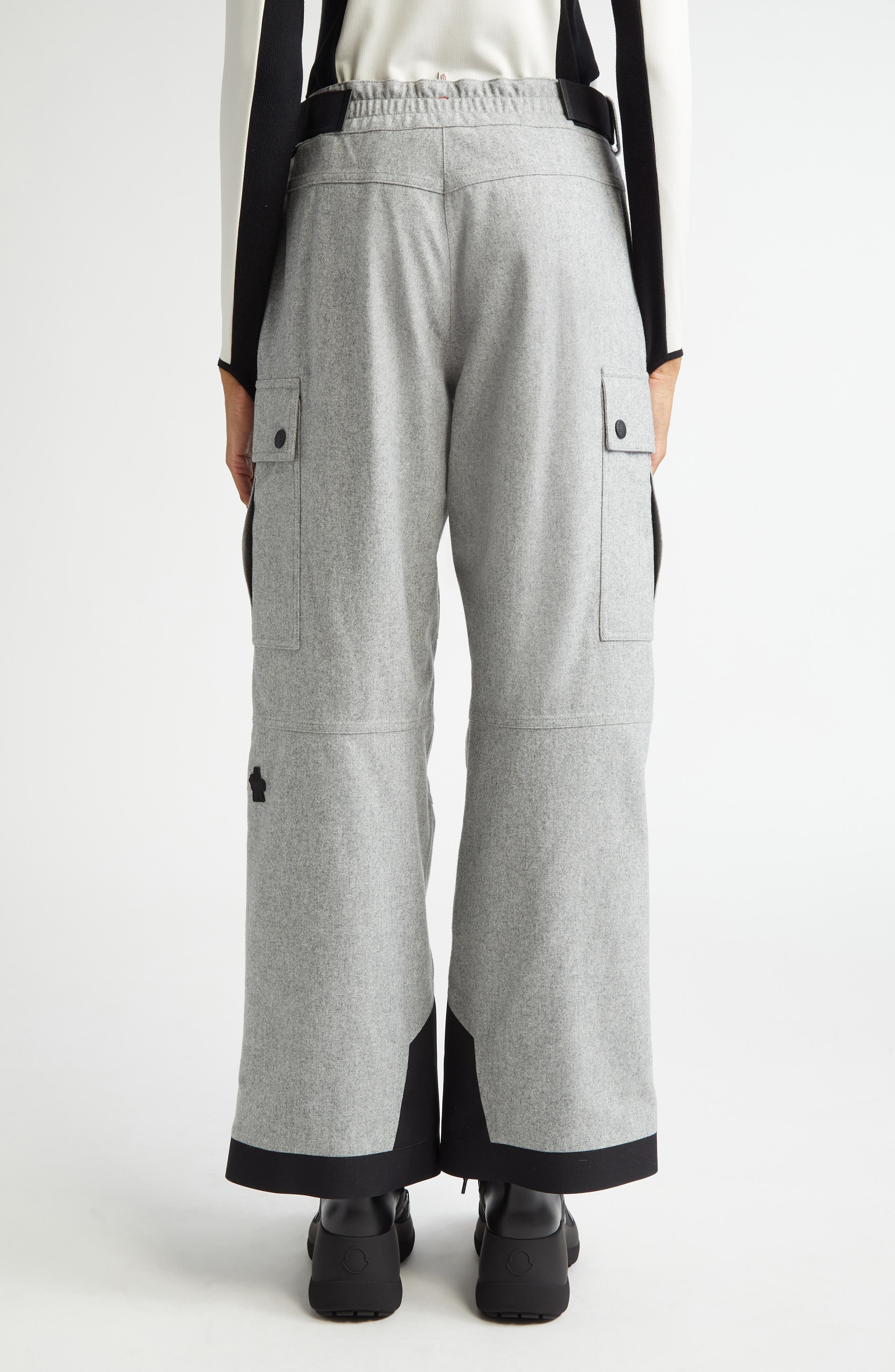 Moncler Grenoble Cargo Ski Trousers in Grey at Nordstrom - 3