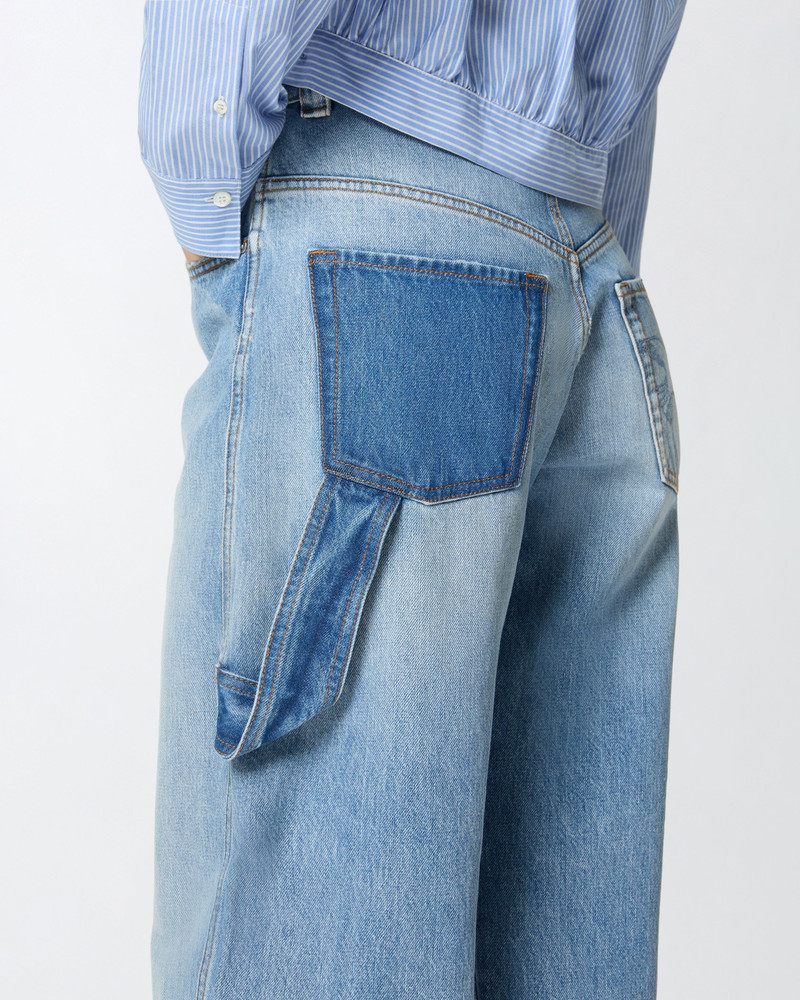 TWO-TONE BALLOON-FIT JEANS 6