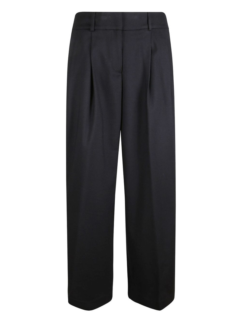 pleated-front trousers 1