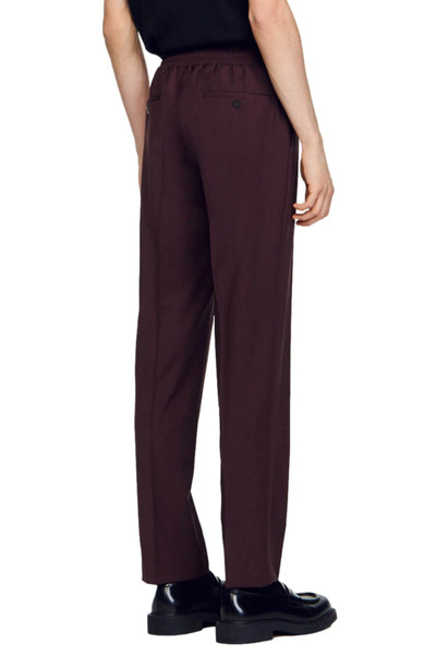 Sandro New Alpha Straight Leg Wool Blend Pants outlook