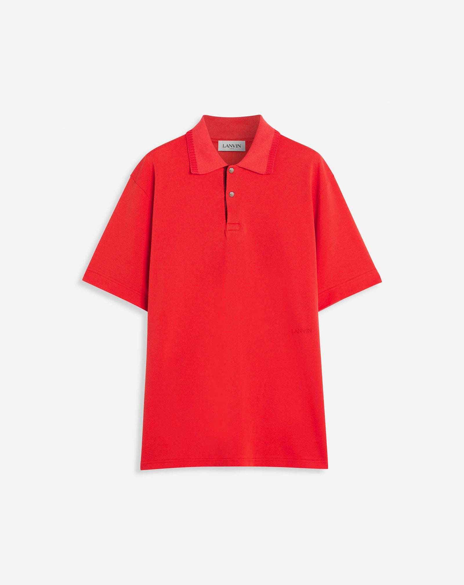 OVERSIZED POLO WITH CURB LACE DETAILS - 1
