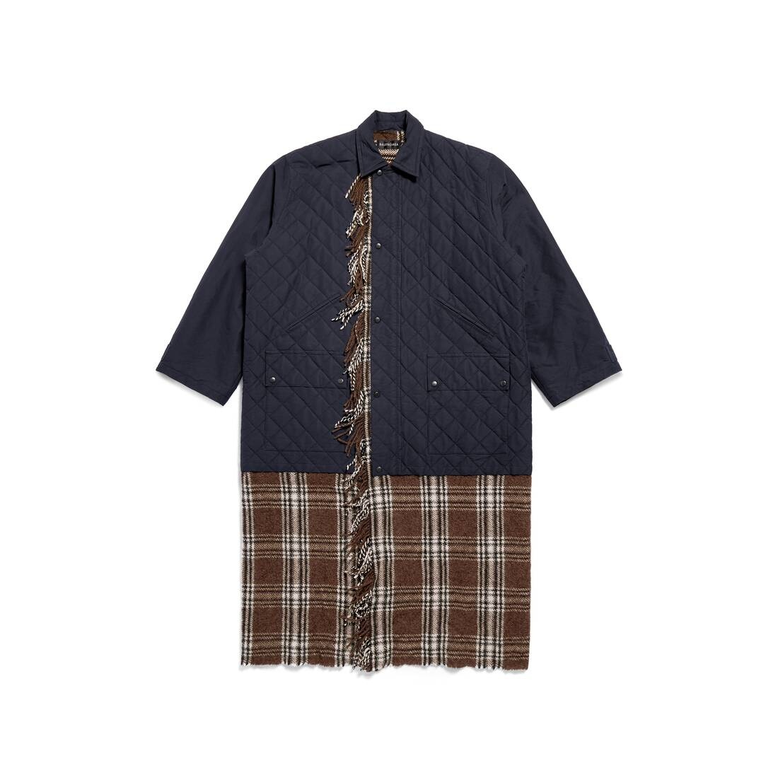 Men's Layered Parka in Dark Blue - 1