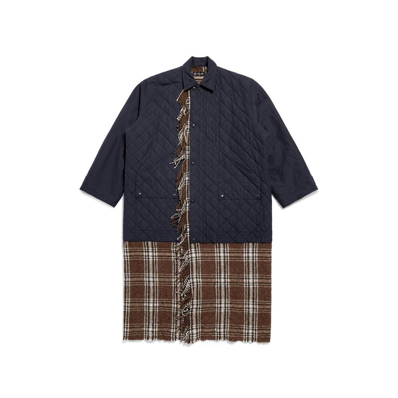 Men's Layered Parka in Dark Blue 1