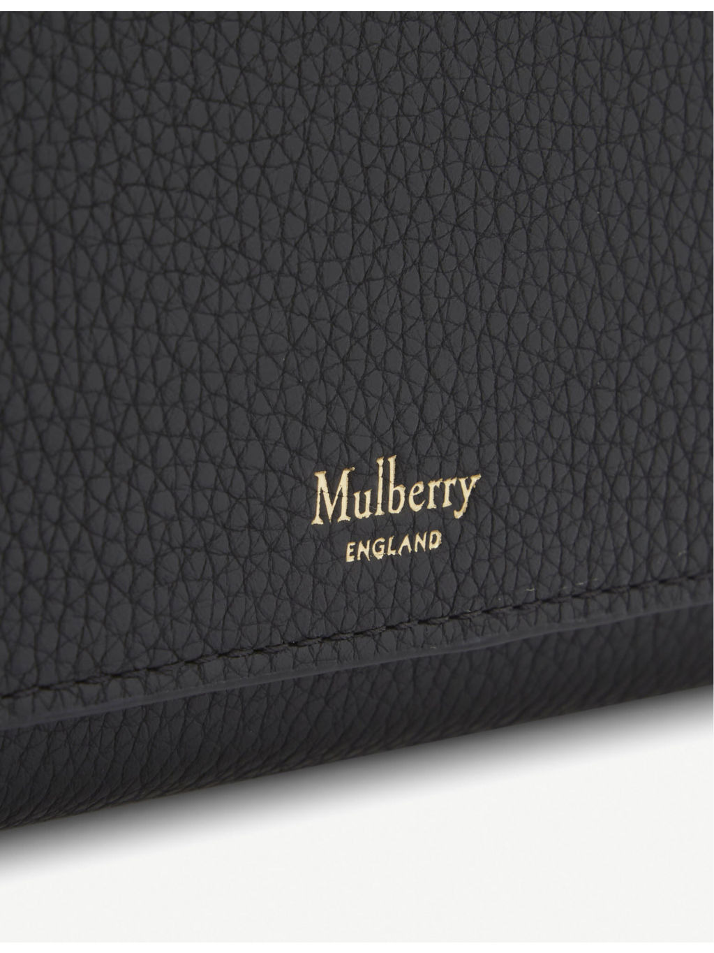 Grained leather continental wallet - 2